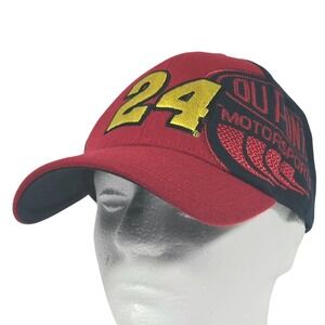 Chase Authentics‎ Jeff Gordon 24 DuPont Motorsports NASCAR Fitted Hat Red Bluel